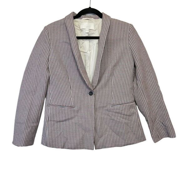 BOSS Career professional Hugo Boss Plaid Wool KANIXA blazer size 6 officewear - Picture 12 of 16